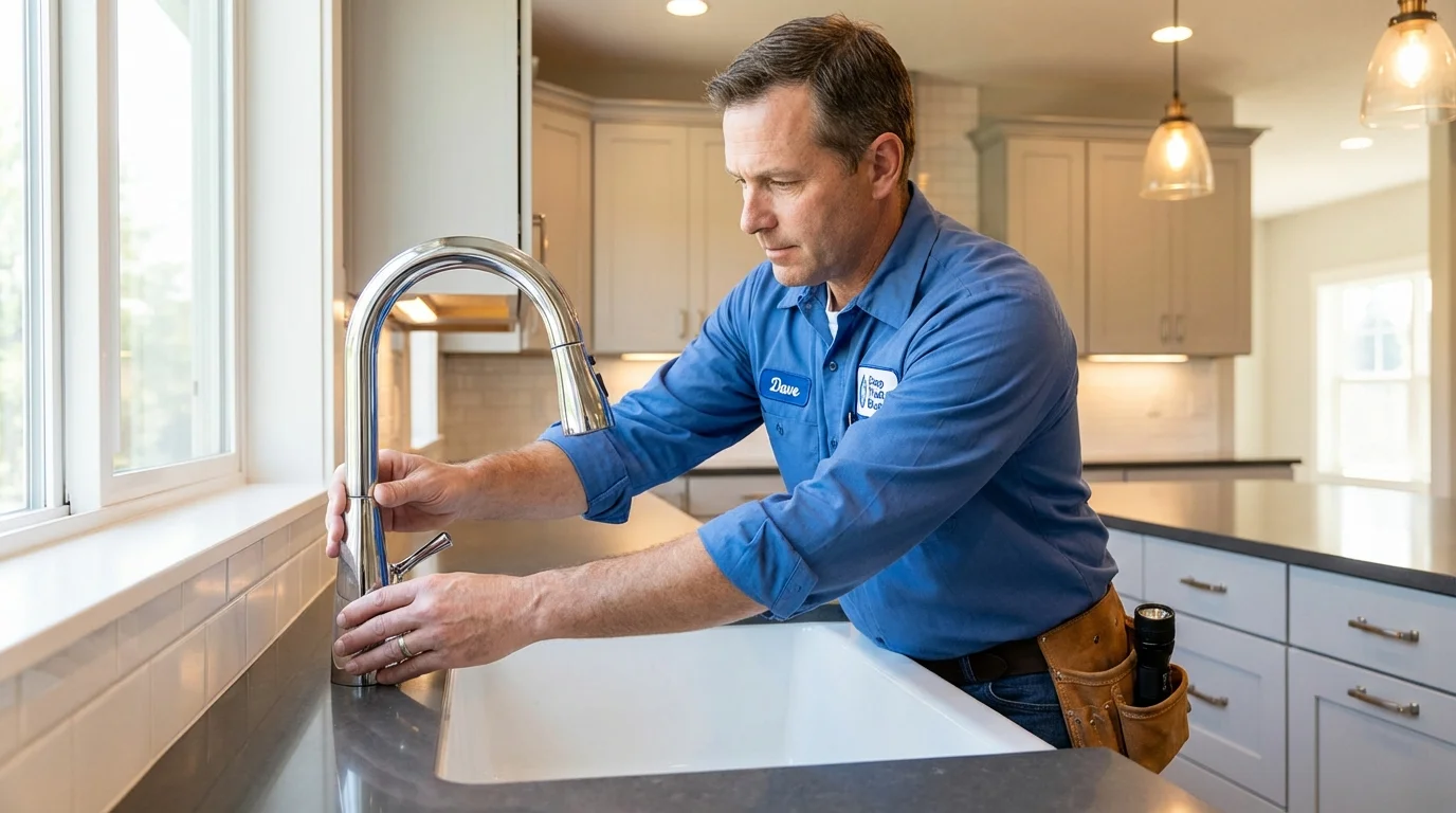 Kitchen faucet installation by Johns Plumbing LLC in Bosque Farms