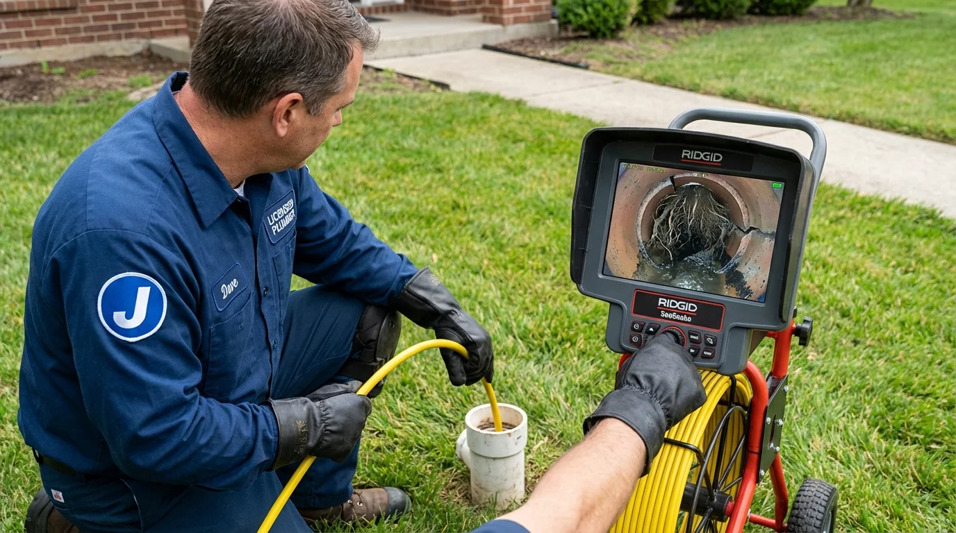 Sewer camera inspection being performed by Johns Plumbing LLC in Bosque Farms